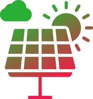 Solar Panel Creative Icon Design vector