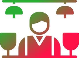 Bar Counter Creative Icon Design vector