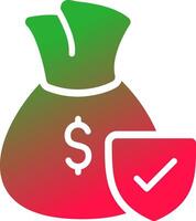 Money protection Creative Icon Design vector