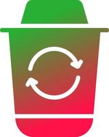 Recycle Bin Creative Icon Design vector