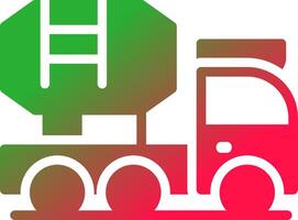 Mixer Truck Creative Icon Design vector