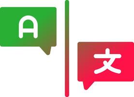 Language Barrier Creative Icon Design vector