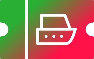 Ticket Creative Icon Design vector