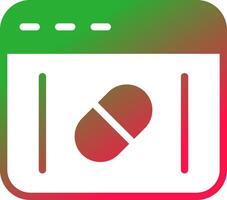 Online Pharmacy Creative Icon Design vector