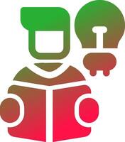 Self Learning Creative Icon Design vector
