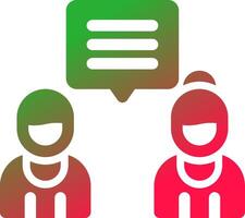 Discuss Creative Icon Design vector