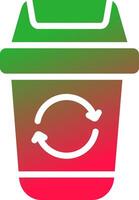 Trash Recycle Creative Icon Design vector