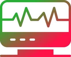 Electrocardiogram Creative Icon Design vector