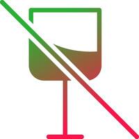 No Wine Creative Icon Design vector