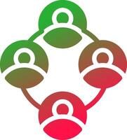 Networking with People Creative Icon Design vector
