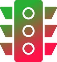 Traffic Light Creative Icon Design vector