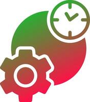 Work Time Creative Icon Design vector