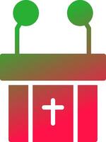 Pulpit Creative Icon Design vector