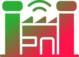 Smart Factory Creative Icon Design vector