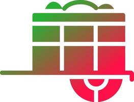 Fruit Cart Creative Icon Design vector