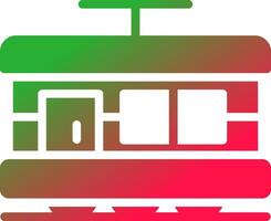 Tram Creative Icon Design vector