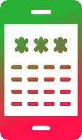 Pin Code Creative Icon Design vector