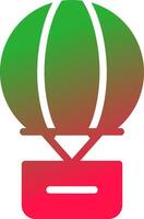 Hot Air Balloon Creative Icon Design vector