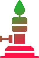 Bunsen Burner Creative Icon Design vector