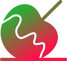 diseño de icono creativo de manzana de caramelo vector