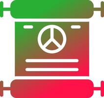 Peace Treaty Creative Icon Design vector