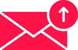 Upload Email Creative Icon Design vector
