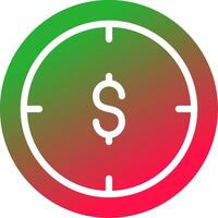 Money Hour Creative Icon Design vector