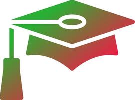 Graduation Cap Creative Icon Design vector