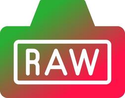 Raw Creative Icon Design vector