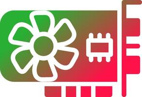 Graphic Card Creative Icon Design vector