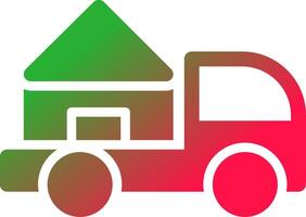 Moving Truck Creative Icon Design vector