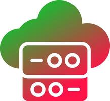 Cloud Data Creative Icon Design vector