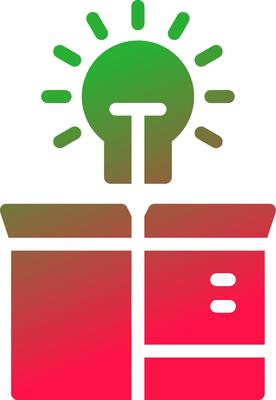 Think Out Of The Box Creative Icon Design