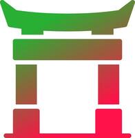 diseño de icono creativo de puerta torii vector