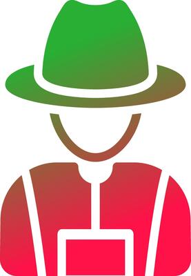 Farmer Creative Icon Design