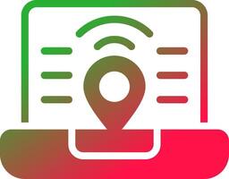 Digital Nomad Hub Creative Icon Design vector