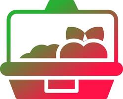 Lunch Box Creative Icon Design vector