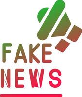 Fake News Creative Icon Design vector