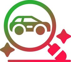 Car Finder Creative Icon Design vector