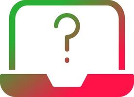 Question Mark Creative Icon Design vector