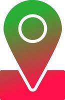 Location Pin Creative Icon Design vector