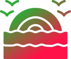 Rainbow Creative Icon Design vector