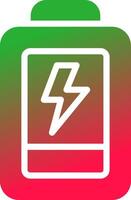 Low Battery Creative Icon Design vector