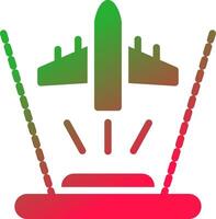 Ar Flight Training Creative Icon Design vector