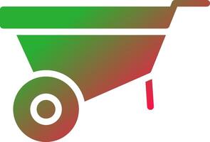 Wheelbarrow Creative Icon Design vector