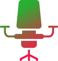 Desk Chair Creative Icon Design vector