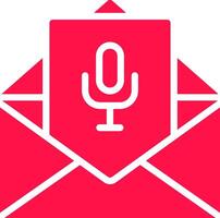 Voice Email Creative Icon Design vector