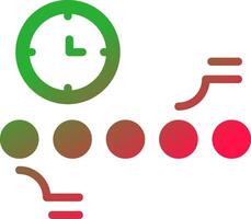 Circle Accent Timeline Creative Icon Design vector