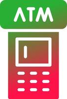 ATM Machine Creative Icon Design vector