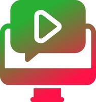 Video Tutorial Creative Icon Design vector